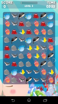 Ocean Animals Crush Game游戲截圖3