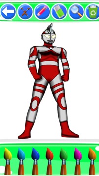 how to color ultraman zero fans游戲截圖5
