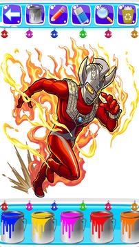 learn to color ultraman zero fans游戲截圖5