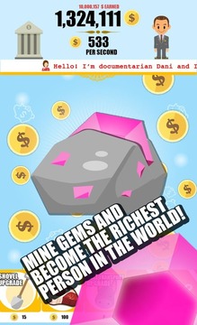Gem Miner - Clicker Empire游戲截圖1