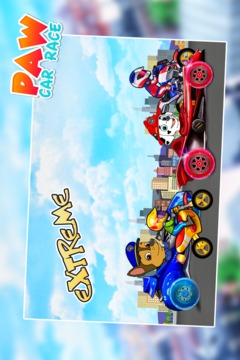 Paw Puppy extreme Car Racing Rush游戲截圖4