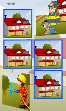 Fireman Samy Memory Puzzle游戲截圖4