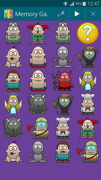 Characters, Memory Game(Pairs)游戲截圖3