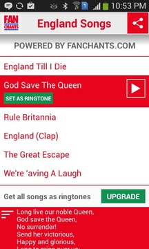 England World Cup Ringtones游戲截圖5