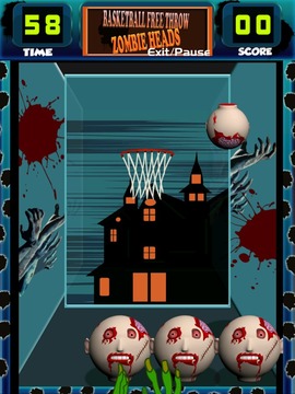 Basketball Free Throw: Zombie游戲截圖5