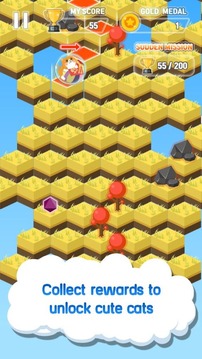 Kitty Cat Game: Tap the Qubes, Save The Cute Cat游戏截图4