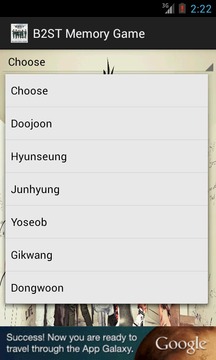 B2ST Memory Game游戲截圖2