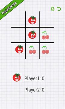 Vegetarian Tic Tac Toe Free游戲截圖3