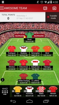UEFA Euro Qualifiers Fantasy游戲截圖1