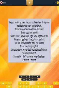 Guess Lyrics: Eminem游戲截圖3