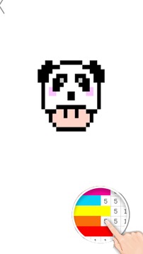 Pixel Art number coloring : pixelpanda coloring游戲截圖3