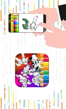 coloring book Super Heros free游戲截圖3