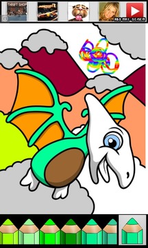 Coloring Board Dinosaurus HD游戲截圖4