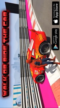 SuperHeroes (Batmen, Spiderme....) Car stunts 2018游戲截圖4