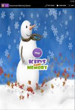 Snowman Memory Game游戲截圖2