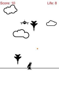 Artillery Shoot Air Plane Free游戲截圖2