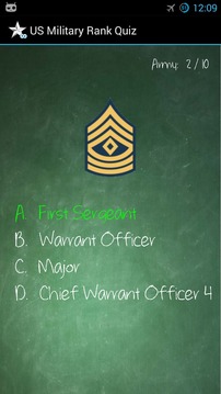 US Military Rank Quiz游戲截圖2