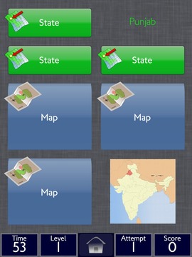 India States Geography Memory游戲截圖3