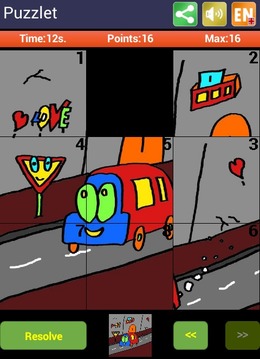 Puzzlet Sliding puzzle kids游戲截圖5