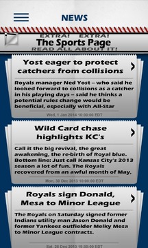 Baseball Pocket Sked - Royals游戲截圖2