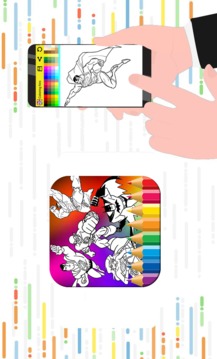 coloring book Super Heros free游戲截圖4