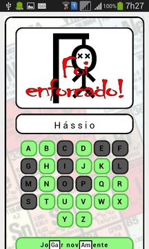 Forca: Elementos Químicos游戲截圖5