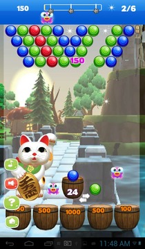 Bubble Shooter Lucky Cat游戲截圖3