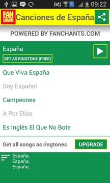 Espa?a - Canciones del Mundial游戲截圖2