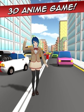 Sakura Kawaii Girl Anime Run游戲截圖1