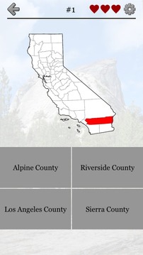 California Counties - Quiz游戲截圖1