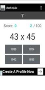 Math Quiz - fun game with Mathematics游戲截圖2