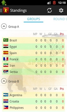 Basket World Cup Spain Fixture游戲截圖2