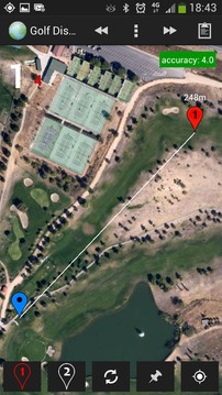 Golf GPS Distance Free游戲截圖1