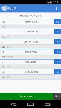 Enpicks Fantasy Basketball游戲截圖1