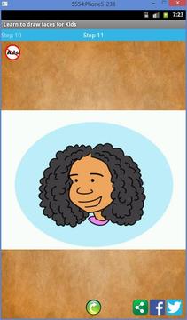 Learn to draw faces for Kids游戲截圖4
