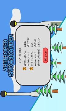 Antibored Snowboarder with Ads游戲截圖3
