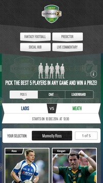 Leinster GAA Fantasy Game游戲截圖3