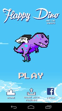 Flappy Dino and the sheeps游戲截圖1