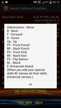 Moves for Mortal Kombat游戲截圖3
