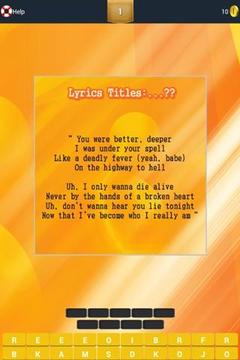 Guess Lyrics: A. Grande游戲截圖2