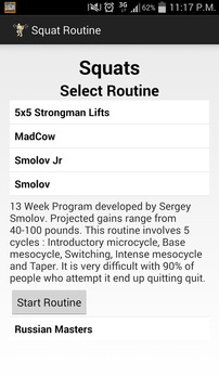 Squat Routine游戲截圖1