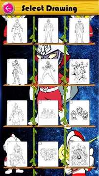 Colouring book for Ultraman : galaxy battle游戲截圖5