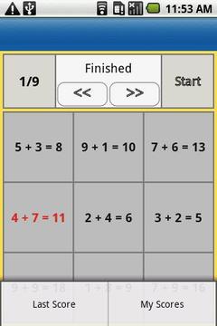 one digit addition游戲截圖3
