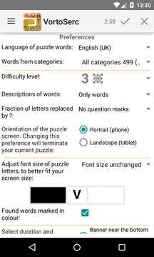 Vortoserc word search puzzle游戲截圖5