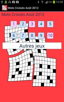 Mots Croisés Faciles 08游戲截圖1