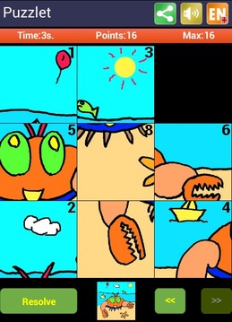 Puzzlet Sliding puzzle kids游戲截圖4