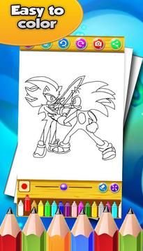 How to color Sonic Hedgehog游戲截圖4