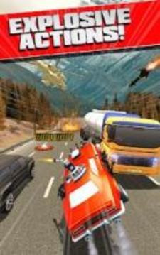 Fastlane Death Road Race - Shooting Car on Highway游戲截圖1