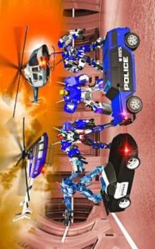 US Police Robot War Multi Robot Transform Games游戲截圖3