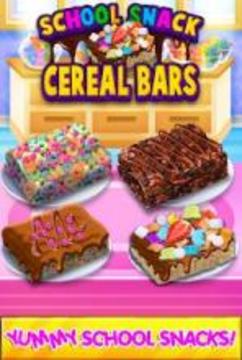 School Lunch Cereal Bars - After School Kids Snack游戲截圖3